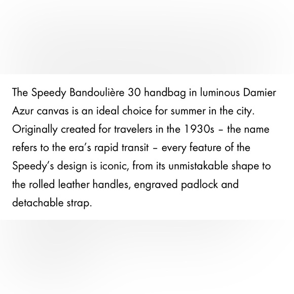 Louis Vuitton Speedy Bandoulière 30 Damier Azur - Picture 5 of 14